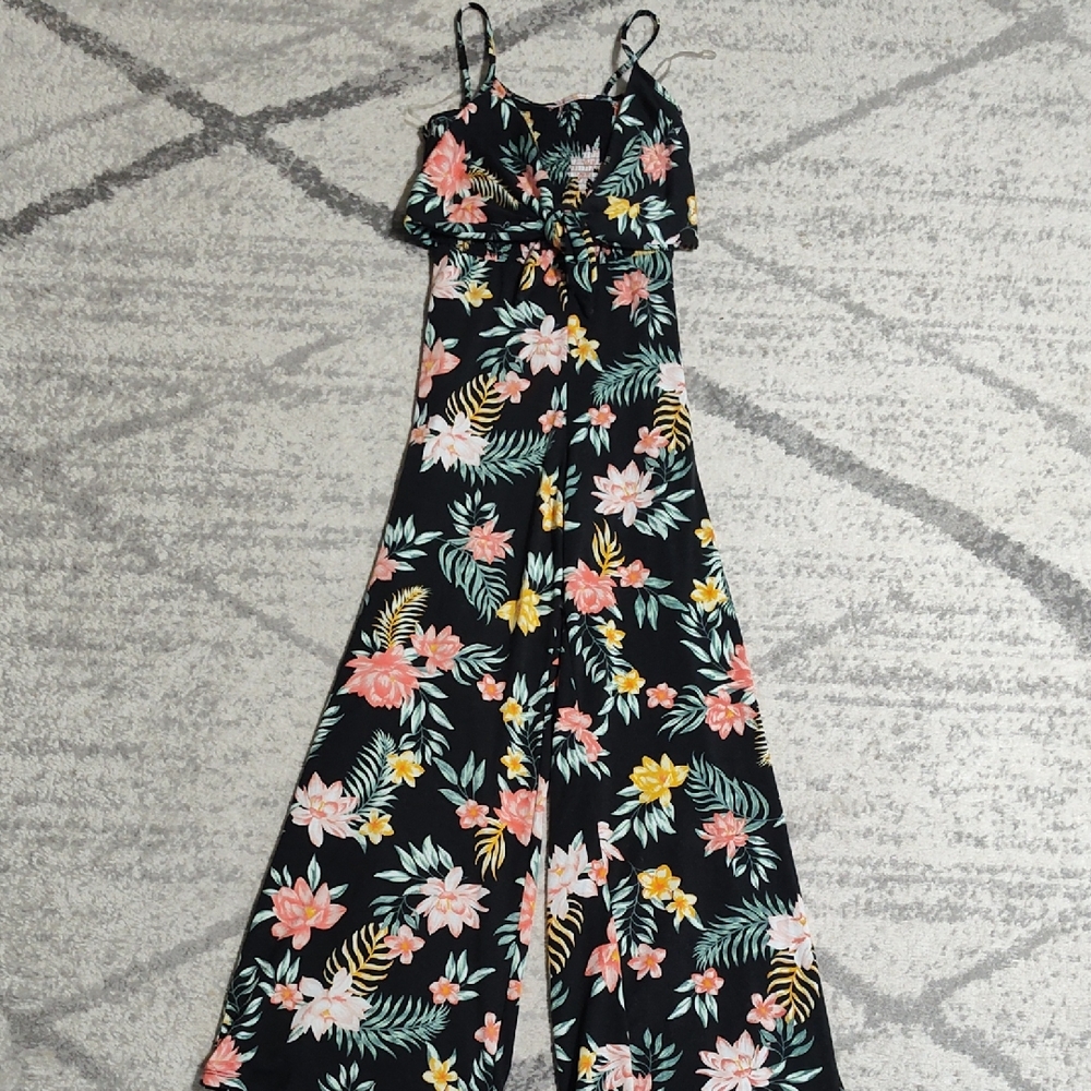 No Boundaries Black Floral Jumper, Size S